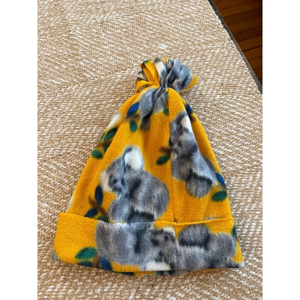 Handmade yellow koala hat